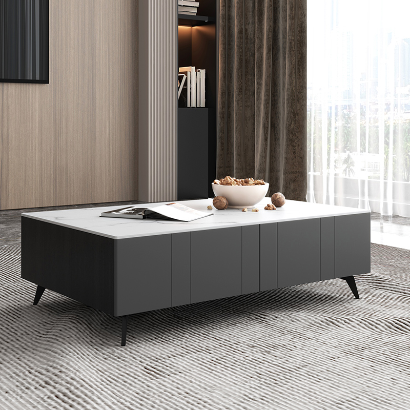 简约现代风茶几电视柜北欧大理石