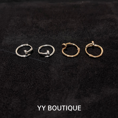 YYBOUTIQUE 迷你  耳钉时尚潮流耳环精美简约极简高端圆圈