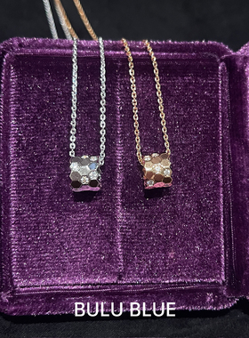 蜂窝项链锁骨链银色玫瑰金