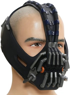 贝恩面具头套蝙蝠侠反派Bane头盔COS豪华道具英雄联盟万圣节面罩