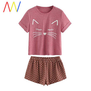 Pijamas for Women pajamas Sleepwear Set Shorts Pyjamas Woman