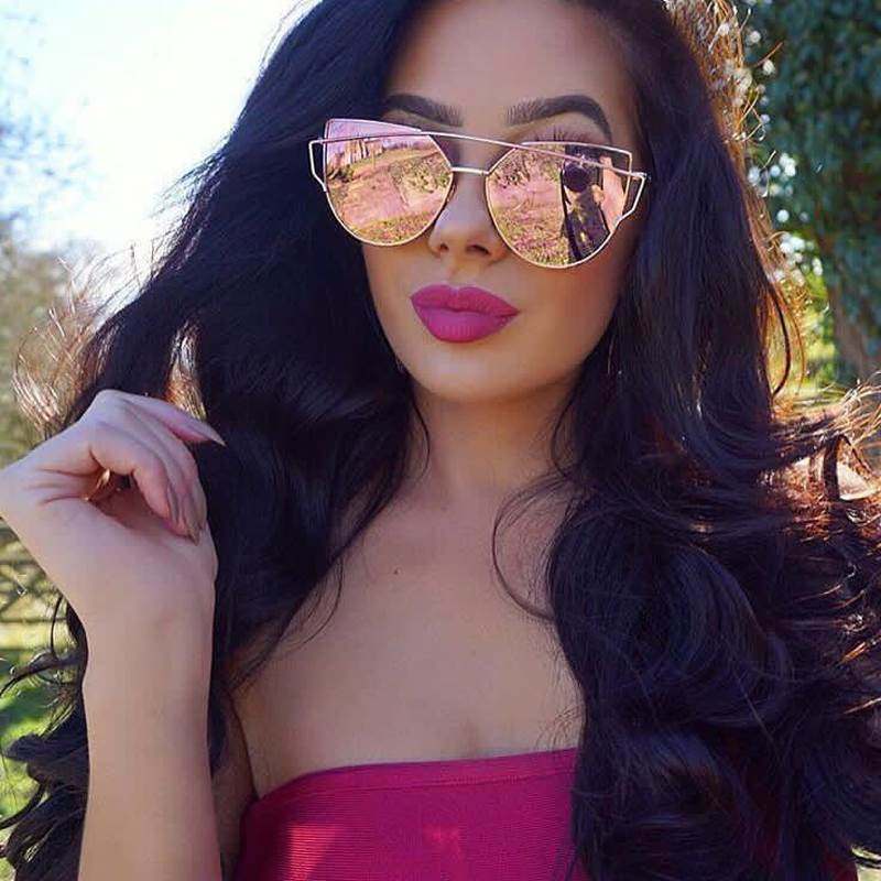 XIESIQING Sunglasses Women brand Gradient Ocean Lens Cat Eye