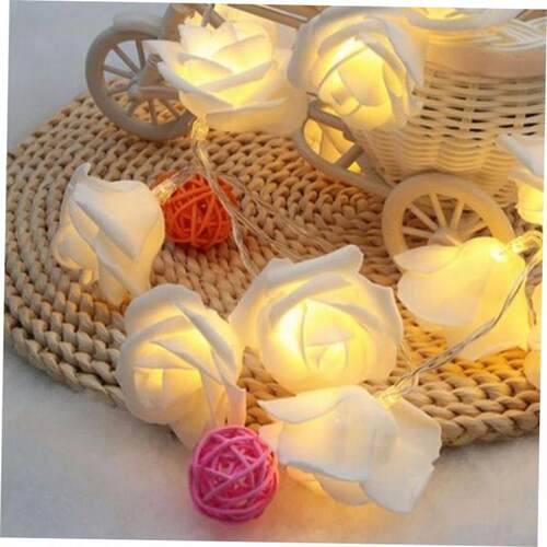 1.5M 10led Battery LED Rose Christmas Lights Holiday String