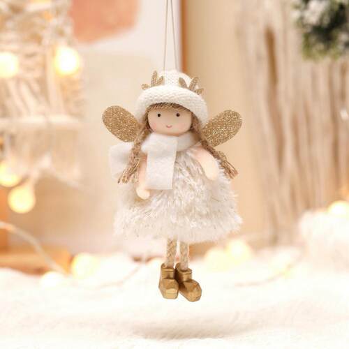 Christmas decoration top hat antlers girl pendant Elk Angel