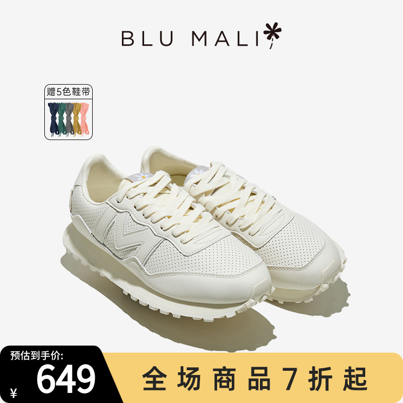BluMali复古慢跑鞋运动休闲鞋皮质款2025春夏新款TAHOE