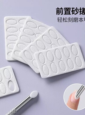 俄式双头美甲钢推前置砂搓片