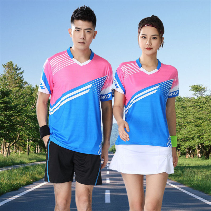 羽毛球服男女夏运动套装团购吸汗