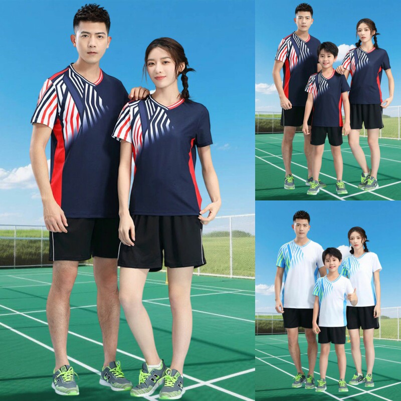 羽毛球服男女短袖t恤比赛队服