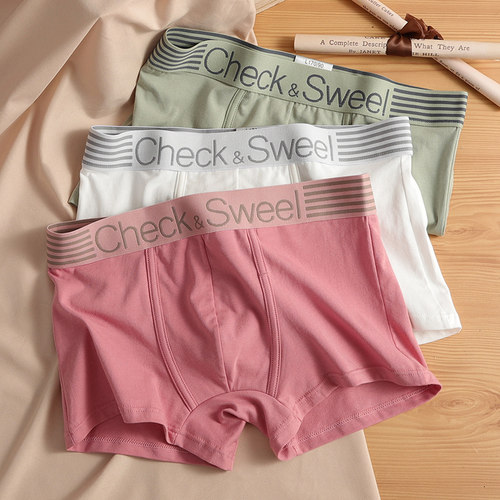 纯棉四角裤纯棉薄款透气潮牌ins