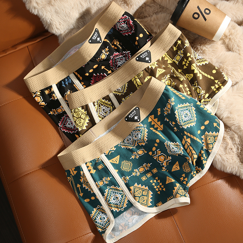 青少年男生底裤运动卡通平角裤