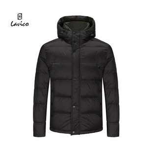 【特价清仓】Lavico/朗维高男士带帽短款商务休闲羽绒服秋冬外套