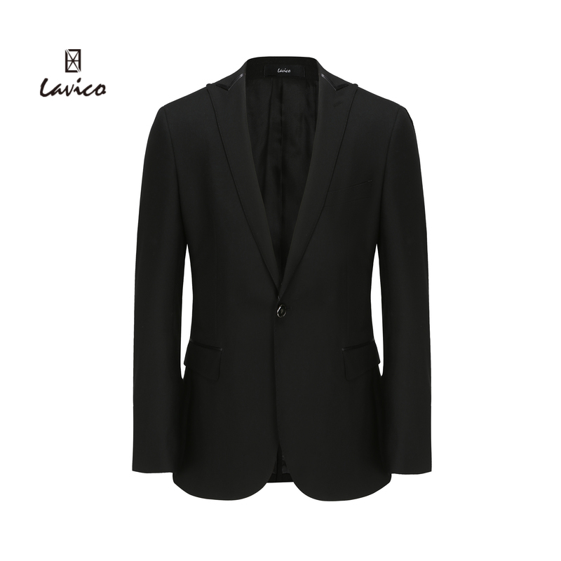 【特价清仓】Lavico/朗维高男士商务正装西服黑色上班通勤外套