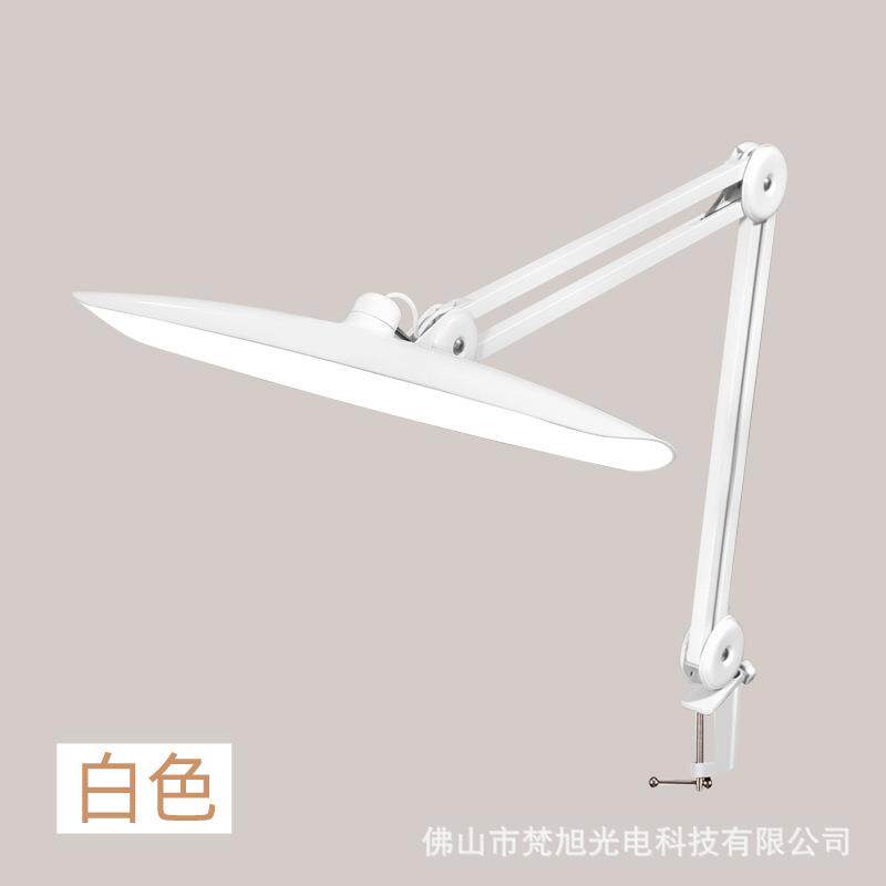 冷光LED美容美睫美甲桌面折叠补光灯夹式长条护眼无影鲨鱼灯