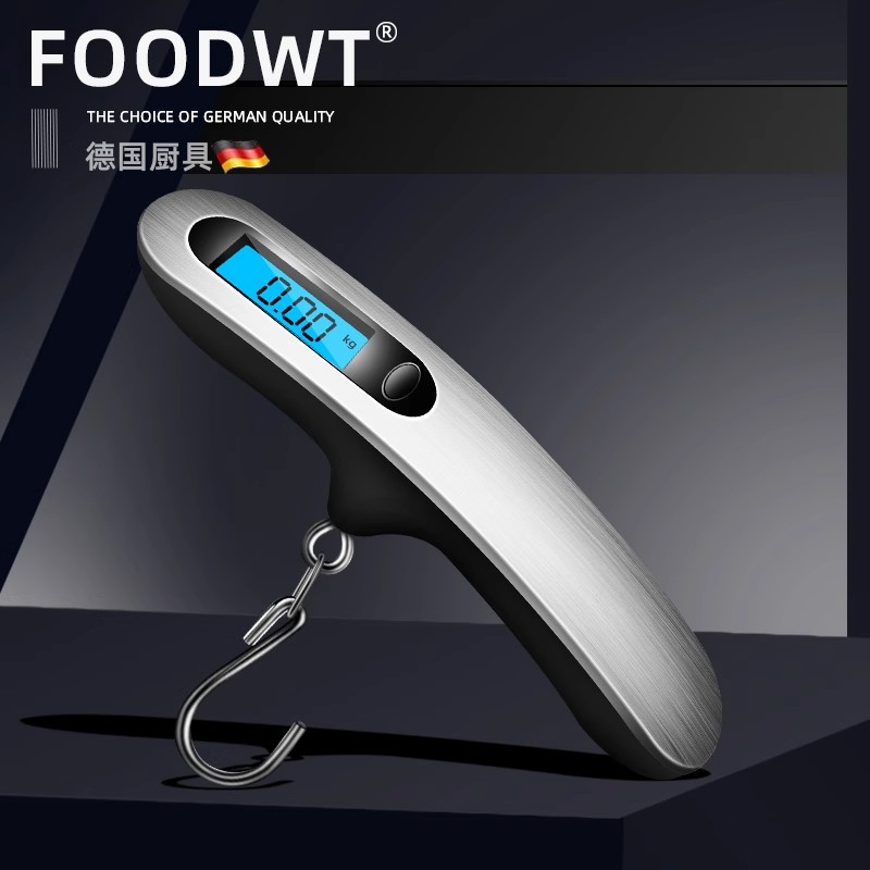 【下单立减50】德国迷你电子秤便携式高精度快递行李称钓鱼手拿秤