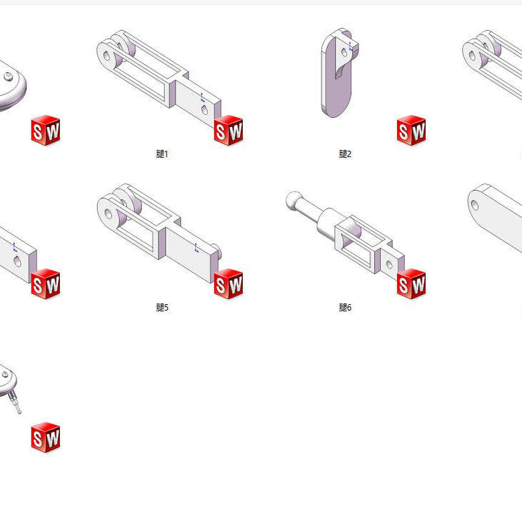 X1504-青蛙弹跳机器人三维SW模型SolidWorks建模3D图纸设计