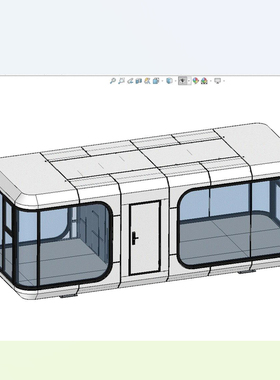 X1566-标准版9米民宿太空舱三维SW模型设计3Dsolidworks源文件