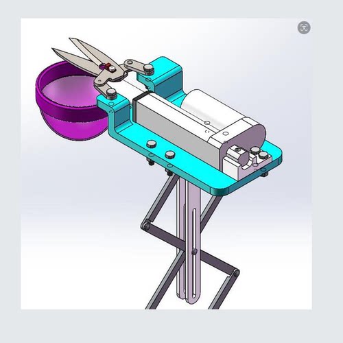 X1602-便携式水果采摘机设计SW三维图SolidWorks建模（ID818145）