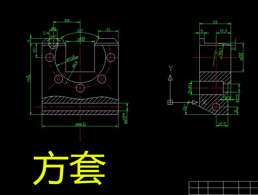 C088-方套零件机械加工工艺规程和夹具设计CAD图