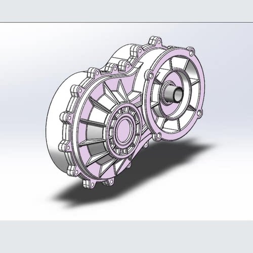 1936-新能源汽车减速器三维设计solidworks建模【SW17带参】
