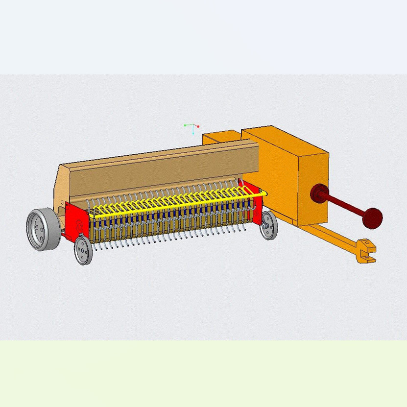 X1516-牧草打捆机的设计【说明1.9万字+8张CAD图+proe三维图】