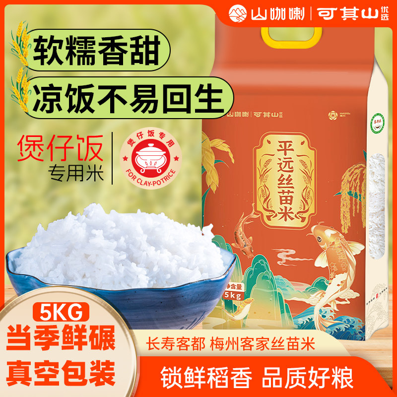 广东平远丝苗米煲仔饭专用长粒香大米香糯10斤真空装当季一级新米