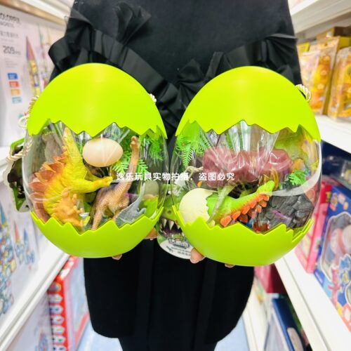 霸王龙世界仿真软胶动物模型蛋