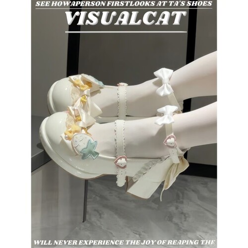 VISUALCAT日系中跟圆头玛丽珍