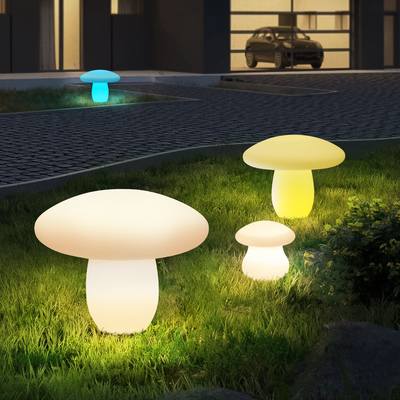 太阳能蘑菇小夜灯户外庭院花园阳台布置新款草坪防水景观装饰彩灯