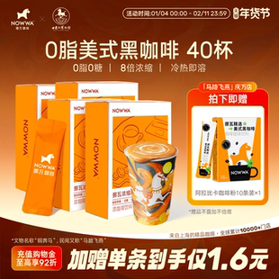 NOWWA挪瓦咖啡浓缩咖啡液速溶黑咖啡原液0糖0脂冰美