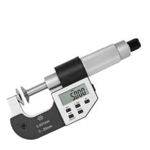 全新青海青量数显公法线千分尺0-25-50-75电子屏精度0.001mm圆盘