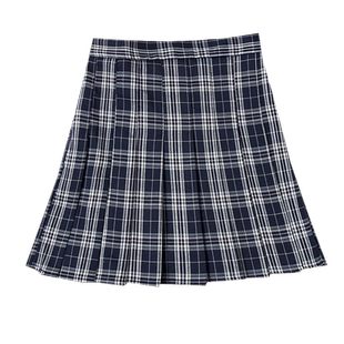 格子百褶裙jk短裙女夏大码学院风百搭防走光高腰显瘦格纹a字半裙