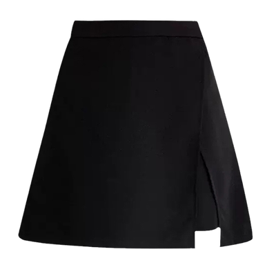 大码胖mm不规则开叉A字包臀短裙