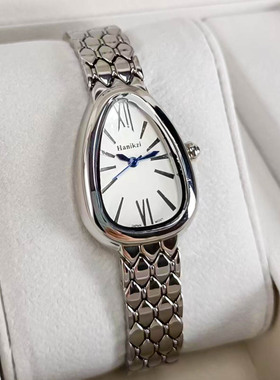 宝丽经典蛇头造型复古日本石英机芯女士腕表镶钻BVliu'guang销售