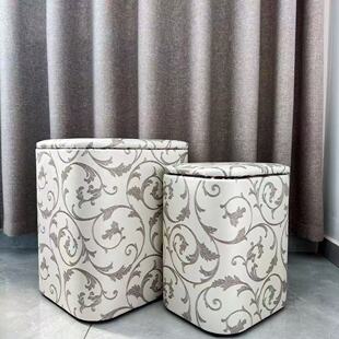名品御草居北欧风皮革收纳凳手工花纹储物凳客厅多功能凳子