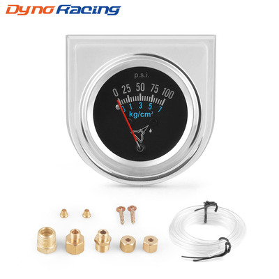 2寸52mm机械式机油压力表 0-100PSI/1-7KG
