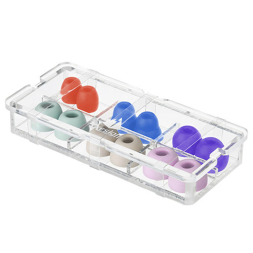 通用硅胶替换耳帽收纳盒 适用Airpod pro/Airpod3耳塞三格收纳套