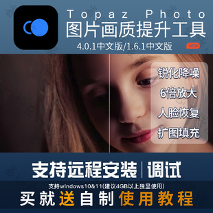 Topaz Photo AI图片模糊提升画质老照片变清晰失焦修复锐化降噪