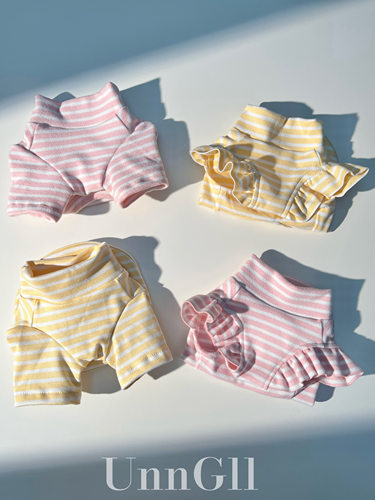 UnnGllPet优古力原创宠物狗狗衣服德绒条纹百搭打底衫百搭小型犬