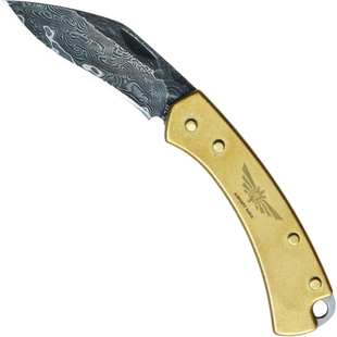 大马革黄铜小刀迷你钥匙刀具折叠刀随身便携开快递包裹工具收藏品