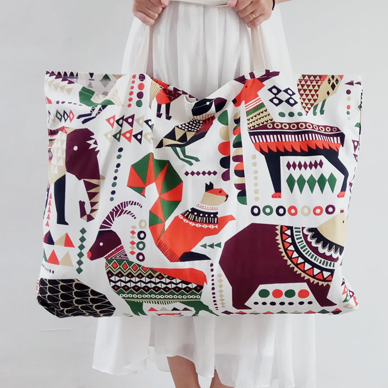 环保帆布结实耐用儿童装收纳袋