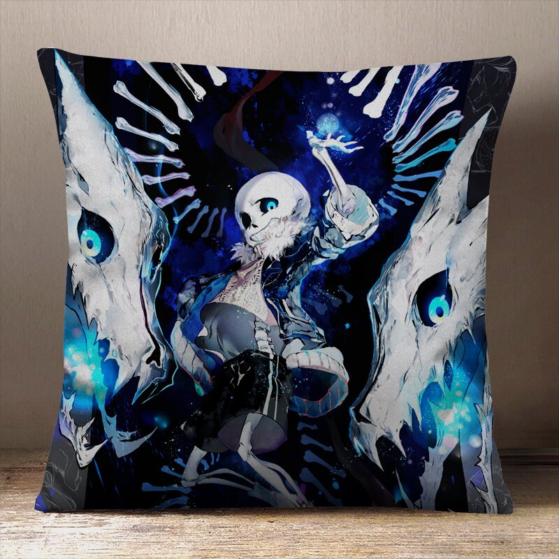 传说之下抱枕inksans玩偶周边xundertcal定制动漫游戏 新蓝僵尸靠