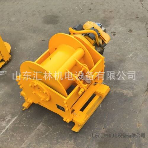液压小绞车单绳2吨3吨4吨5吨液压起重卷扬机液压绞盘180120米挖机