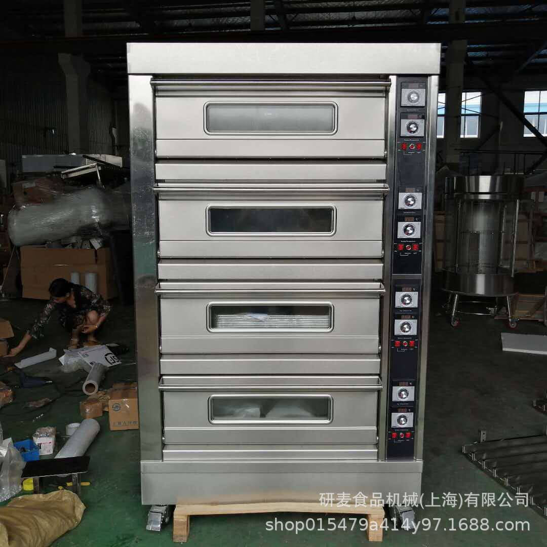 4层8盘烘焙烤箱 面包房烘焙设备炊事设备 大型烤面包机披萨烤炉