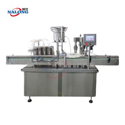 4头口服液灌装机 玻璃瓶灌装轧盖机 自动糖浆酵素高速灌装机纳龙