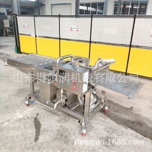 奶香片上浆机 面包片淋浆机 带加热保温功能 裹奶油巧克力涂层机