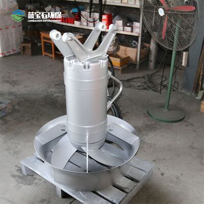 预缺氧区潜水搅拌机GQT040×Φ615高速潜水推流器不锈钢导轨吊架