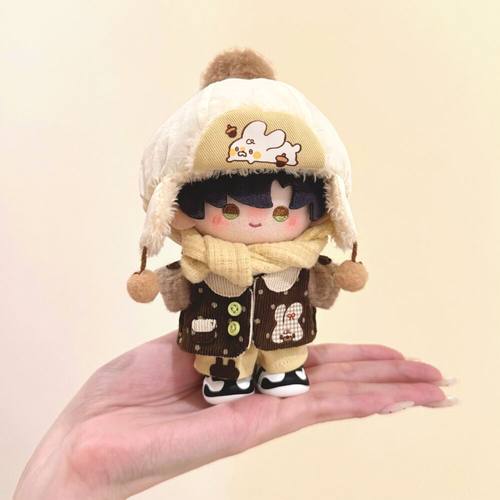 (现货)太妃布朗兔10cm/海星/周可可/捶捶/未定/浮梦棉花娃衣