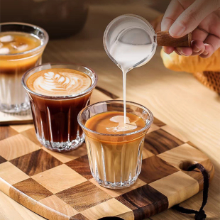 Dirty轰炸杯咖啡杯简约澳白杯耐高温钢化玻璃杯拉花杯浓缩咖啡杯