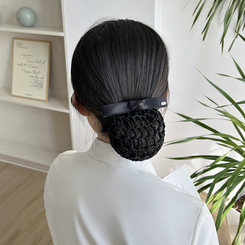 护士头花女职业服务员发网蝴蝶结