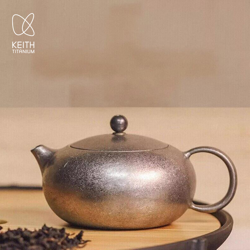 KEITH铠斯纯钛茶壶钛西施壶